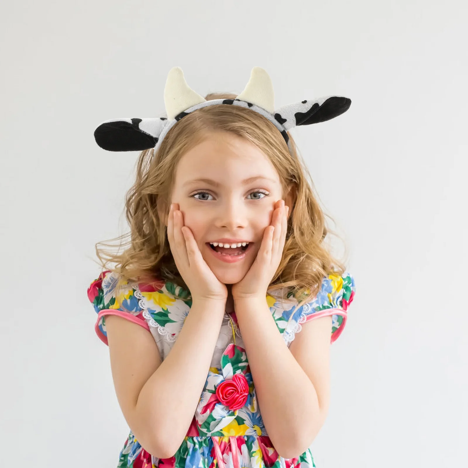 1Set Cow Headband Tail Props Animal Costume Accessories for Birthday Cosplay Party Stage Performance Supplies Cow Headband