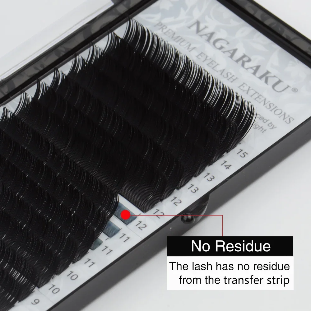 NAGARAKU All Size 7-15mm MIX Mink Extension Eyelashes - Nature Soft Individual Eyelash Extensions