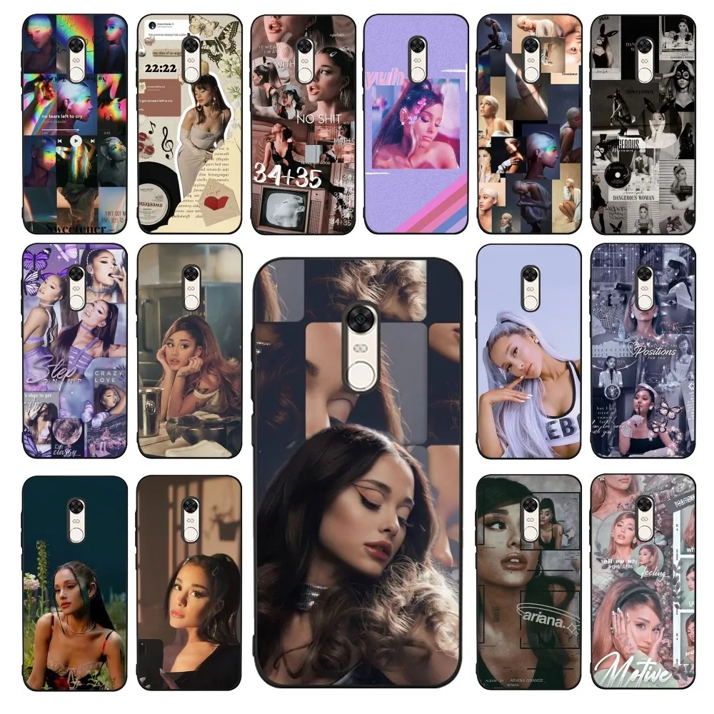 A-Ariana G-Grandes girl Phone Case For Redmi 5 6 7 8 9 10 plus pro 6 7 8 9 A GO K20 K30 K40 pro plus F3 Fundas