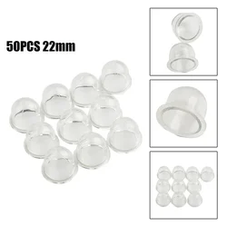 50 Pcs 22mm Transparent Fuel Carburetor Primer Bulb Oil Bubble For Chainsaw Brush Cutter Trimmer Brushcutter Replace