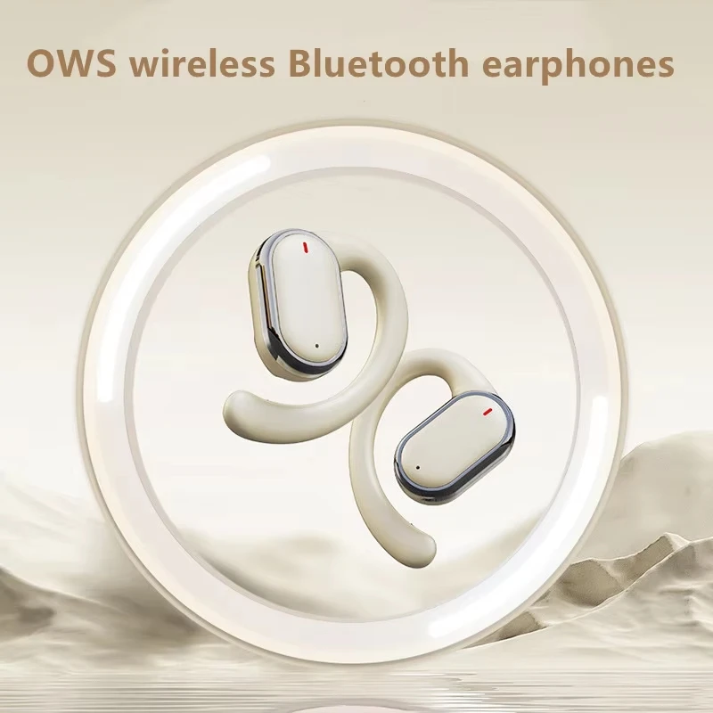 Hanging Wireless Bluetooth Earphones with Noise Reduction, Open Design, No in Ear, High Sound Quality and Long Battery Life