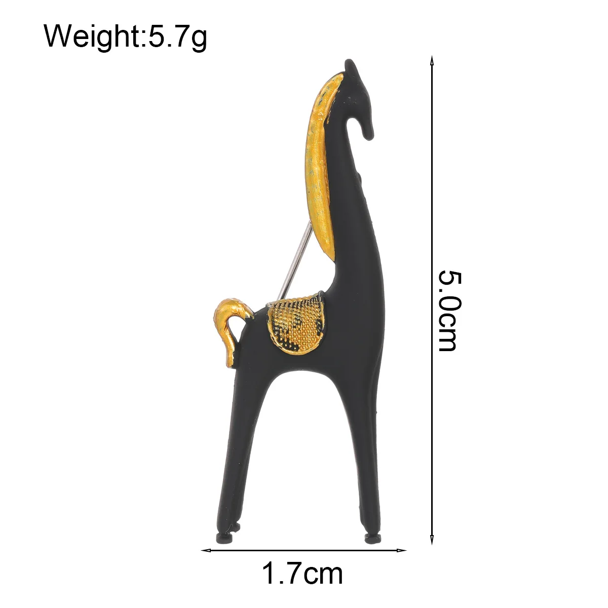 جديد الإبداعية الحيوان الحصان بروش شخصية الموضة المهر دبوس الرجال والنساء اكسسوارات هدية العيد