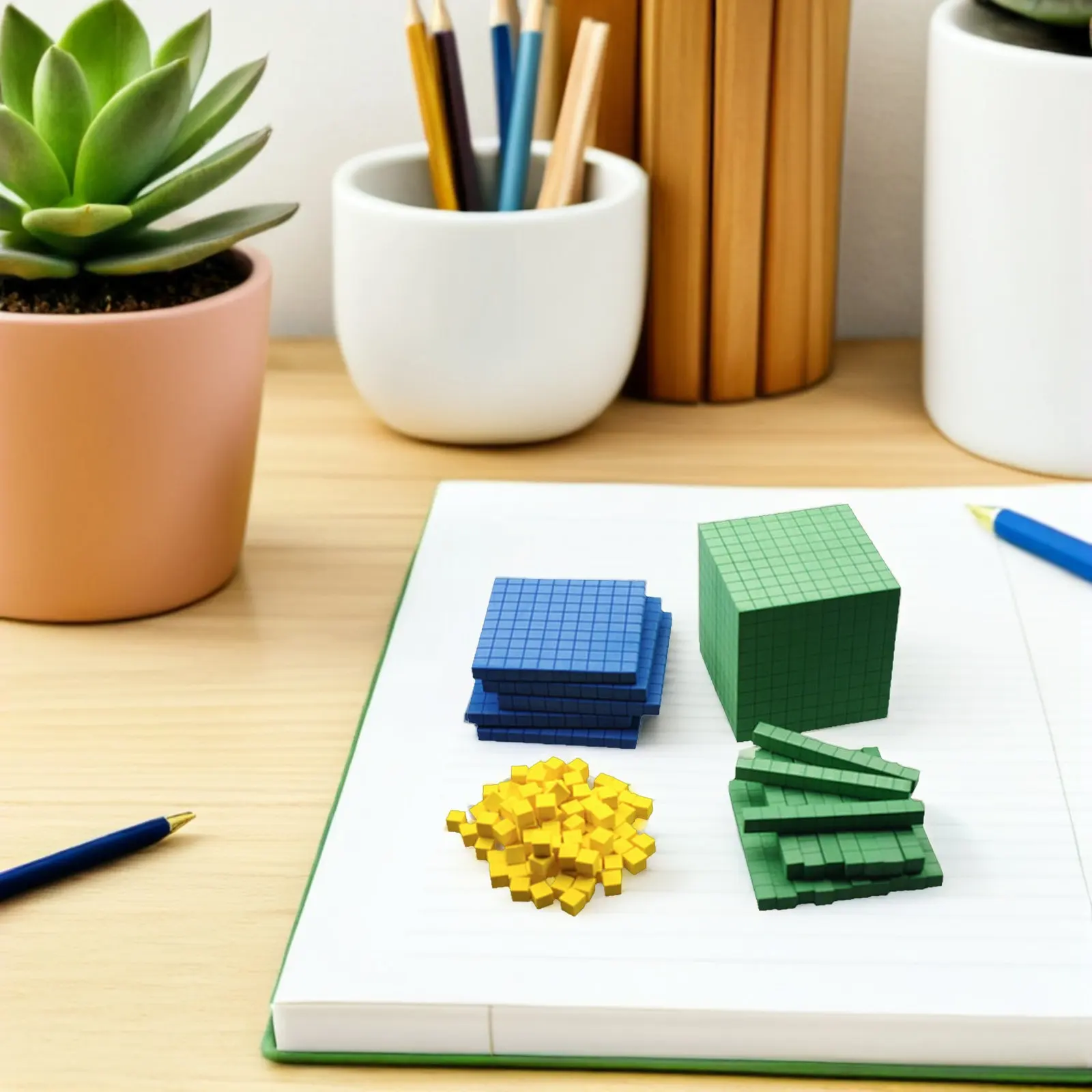1Set Math Manipulatives Counting Cubes Safe Place Value Blocks Early Learning Classroom Supplies Kindergarten