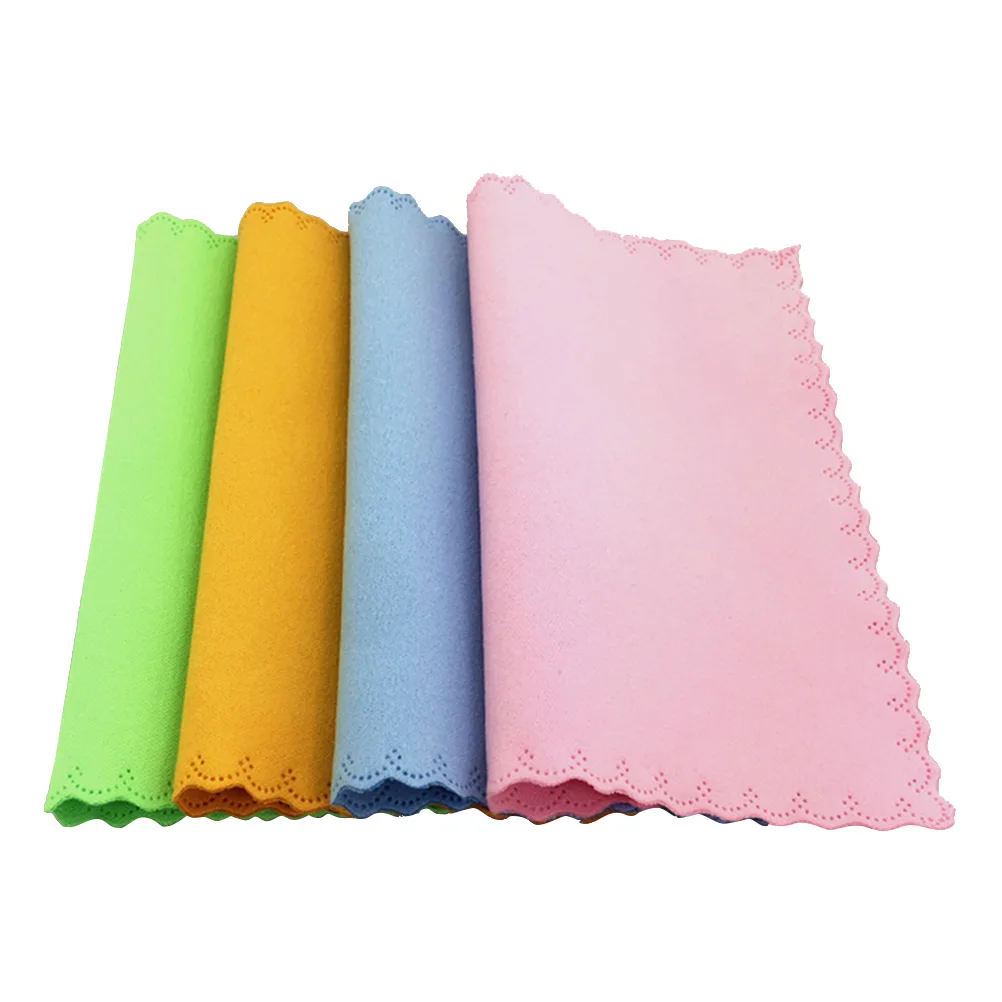 

Microfiber Cleaning Cloth 6x7 Inches Lint Free Soft Reusable for Glasses Screen Lens Watches Jewelry Delicate Surfaces