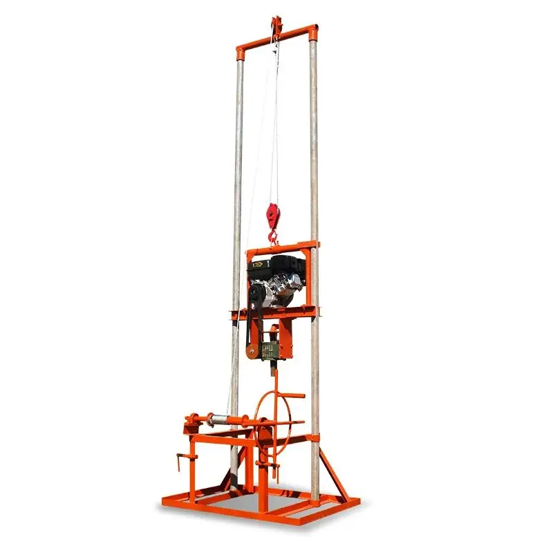 

Индивидуальная портативная мини-буровая установка для водяных скважин 80 м, бензиновая/дизельная, легкая буровая машина для продажи