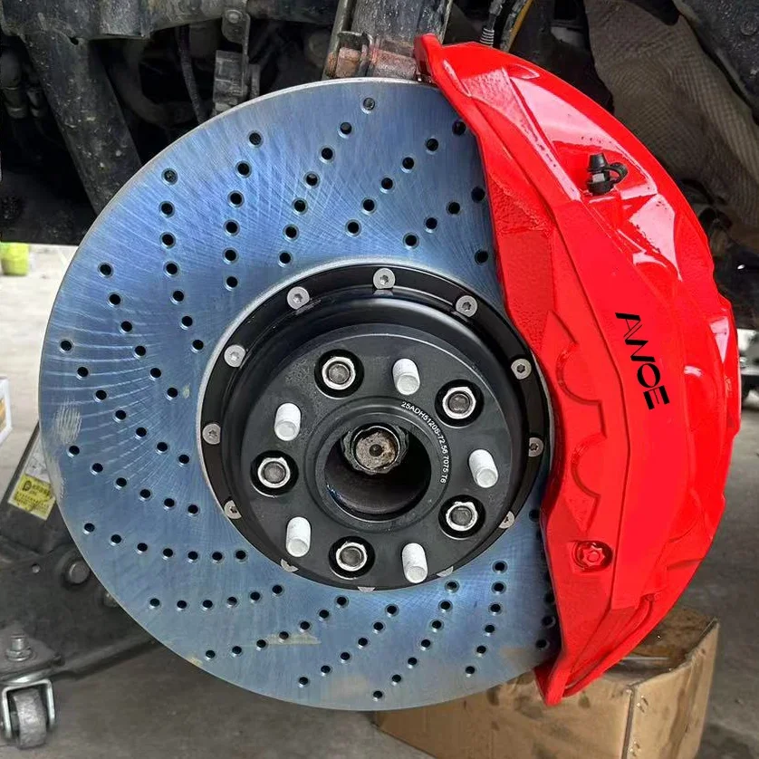 

Алюминиевый модифицированный гоночный тормозной суппорт, передний 10-поршневой, 10 горшков, 10N, большой тормозной комплект, универсальный десять поршневых тормозов для x7 x5 g05 g07