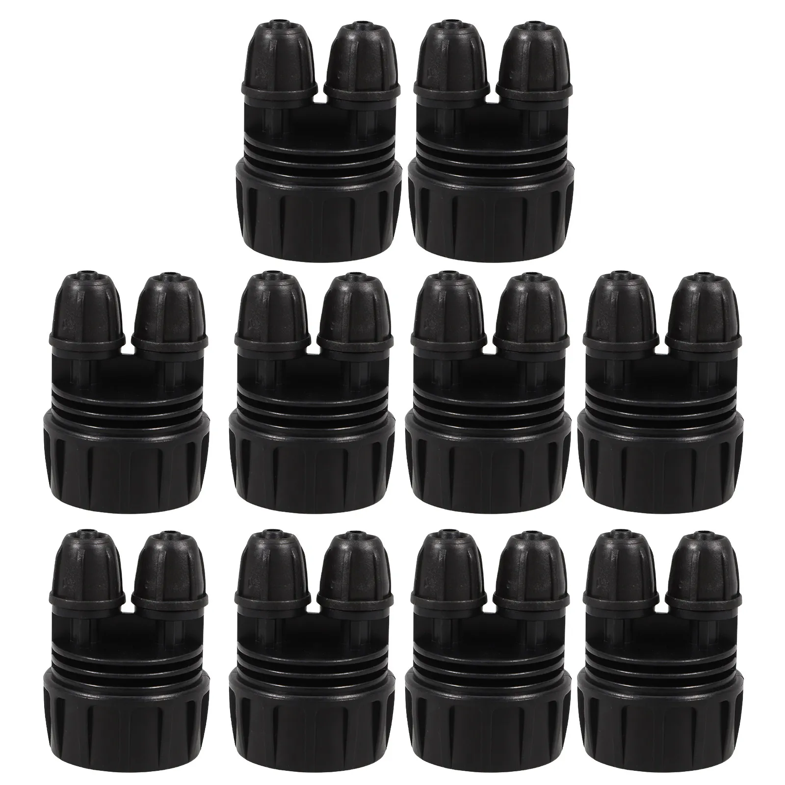 10Pcs Garden Irrigation Threaded Hose Connector Tubing Adapter for Drip Irrigation Hose Converter Automatic Watering
