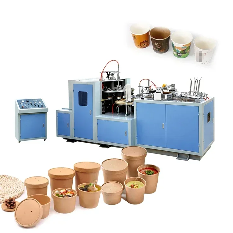 Fast Production Speed Low Maintenance Durable Construction For Food Packaging Industry Paper Bowl Machine