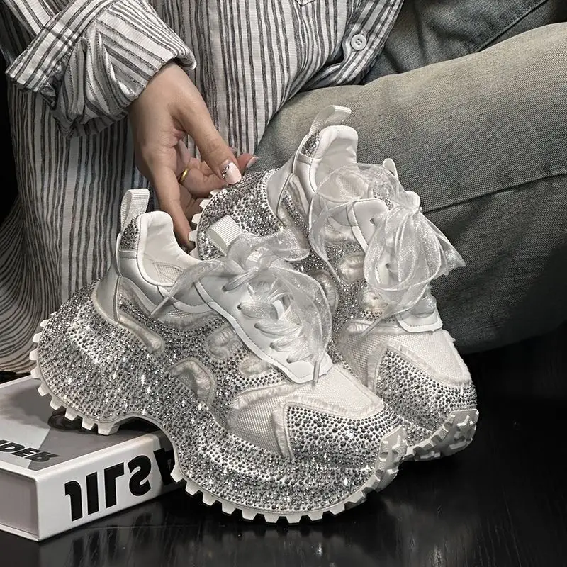 casual-lace-up-platform-thick-bottom-dad-shoes-women's-heightening-leisure-sports-shoes-trendy-water-diamond-rhinestone-embel