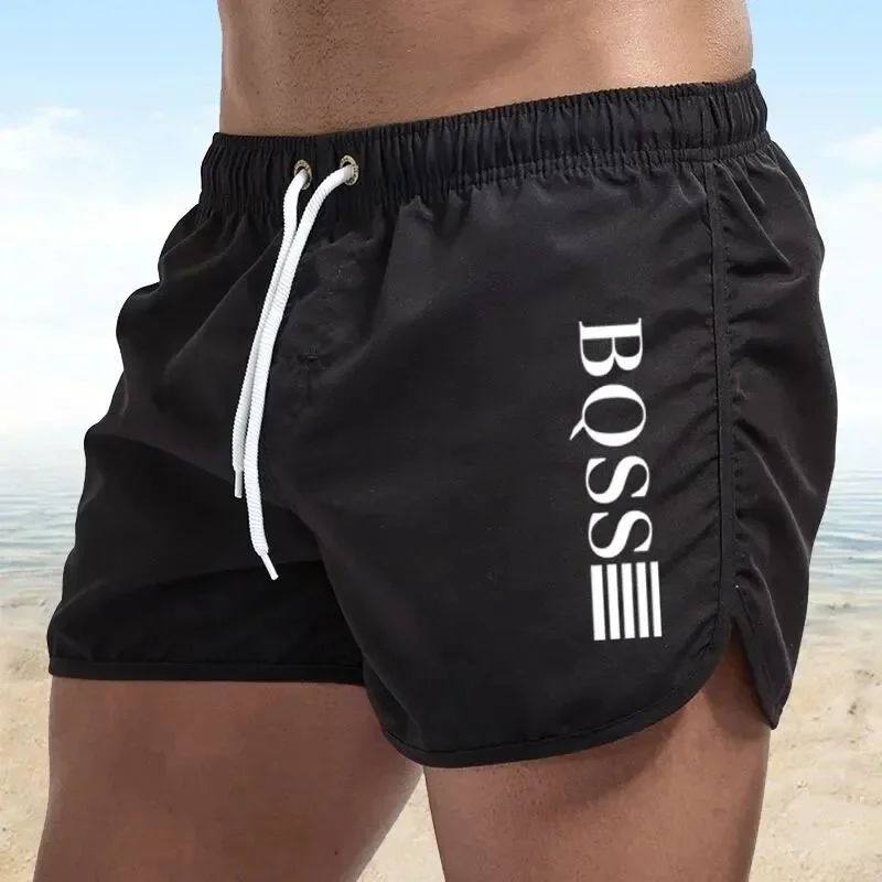Summer Shorts Men Fast Drying Swim Shorts Breathable Net Fast Drying Surf Beach Pants Men's Fitness Pants Elastic Waist Shorts