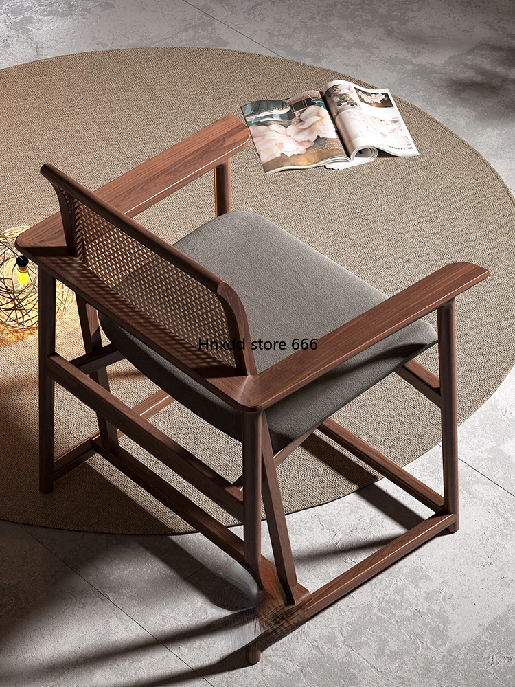 Household living room chair hotel clubhouse reception chair three-piece set image 4