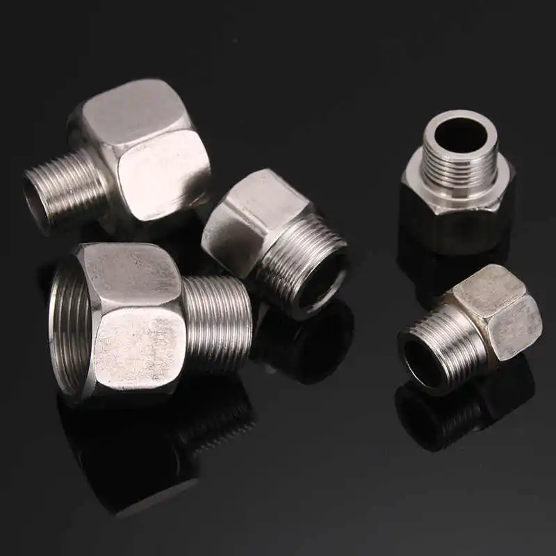 

Stainless Steel Hexagonal Joint 1/2 "3/4" 1 "1.5" 2 "internal Thread External Thread Double Headed Straight Water Pipe Joint