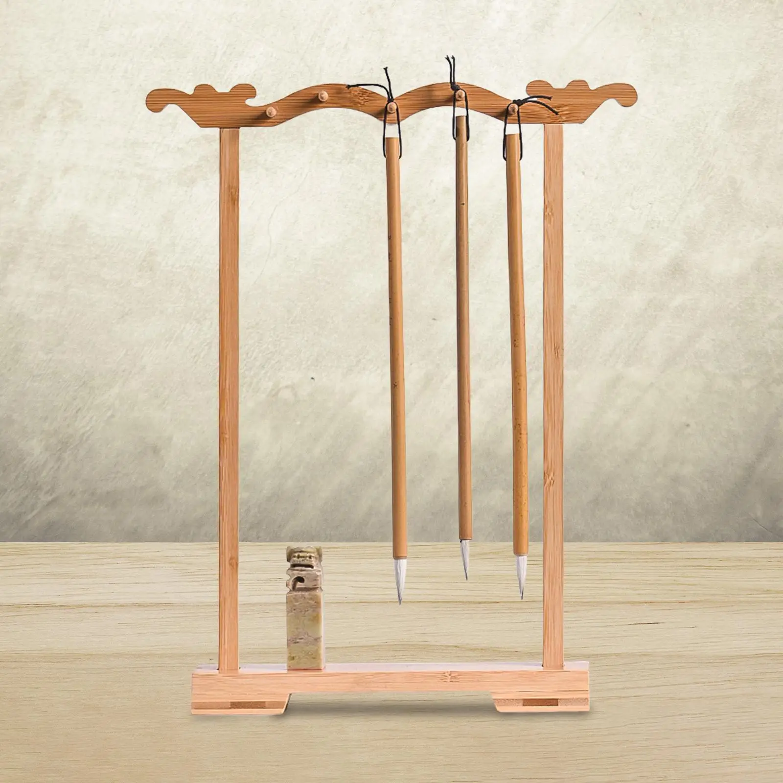 

Calligraphy Brush Hanger Traditional Chinese Brush Holder for Living Room