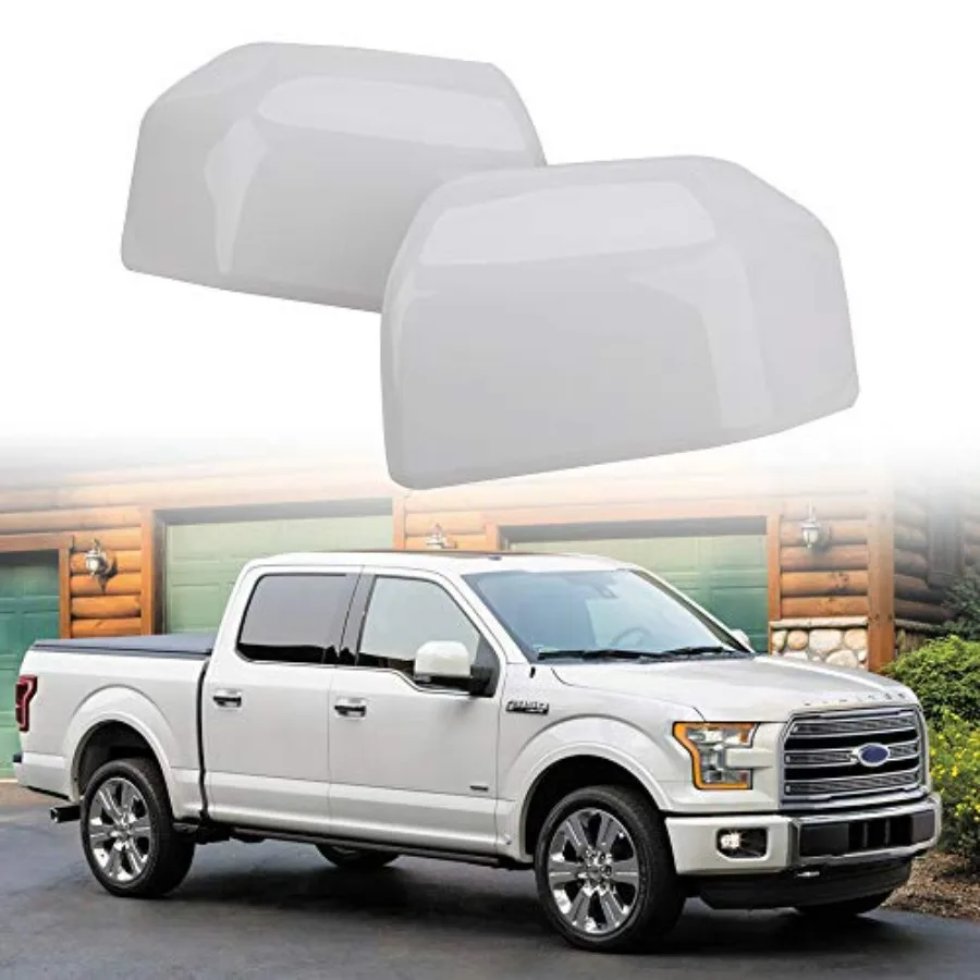 

Накладки на зеркала заднего вида Oxford White для Ford F150 2015-2020, обновленные, из прочного пластика, премиум-класса, белая отделка, улучшенные характеристики