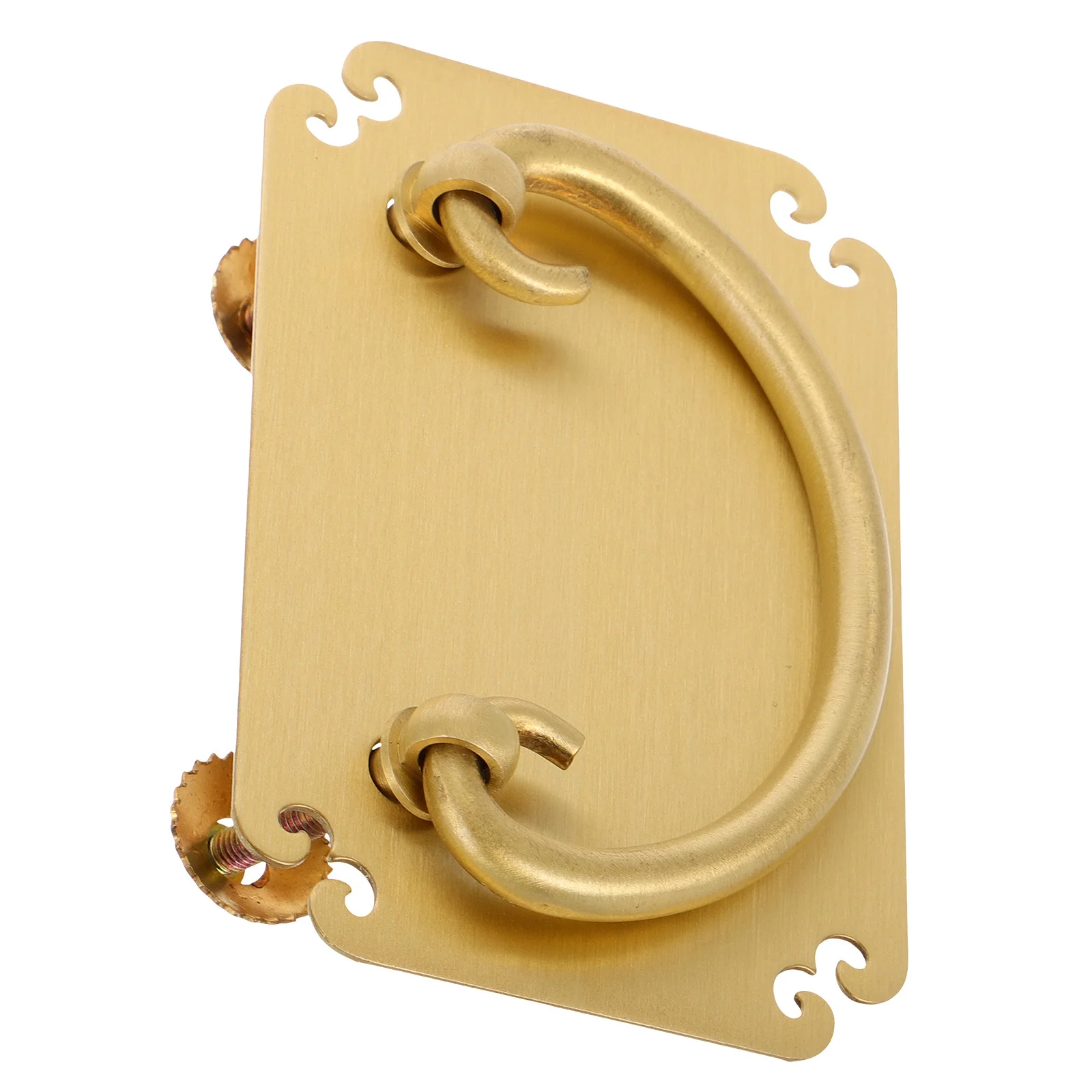 

1 set 1 Set Copper Drawer Pulls Design Cabinet Handles For Chinese Style Furniture Rustic Kitchen Drawers Durable Metal