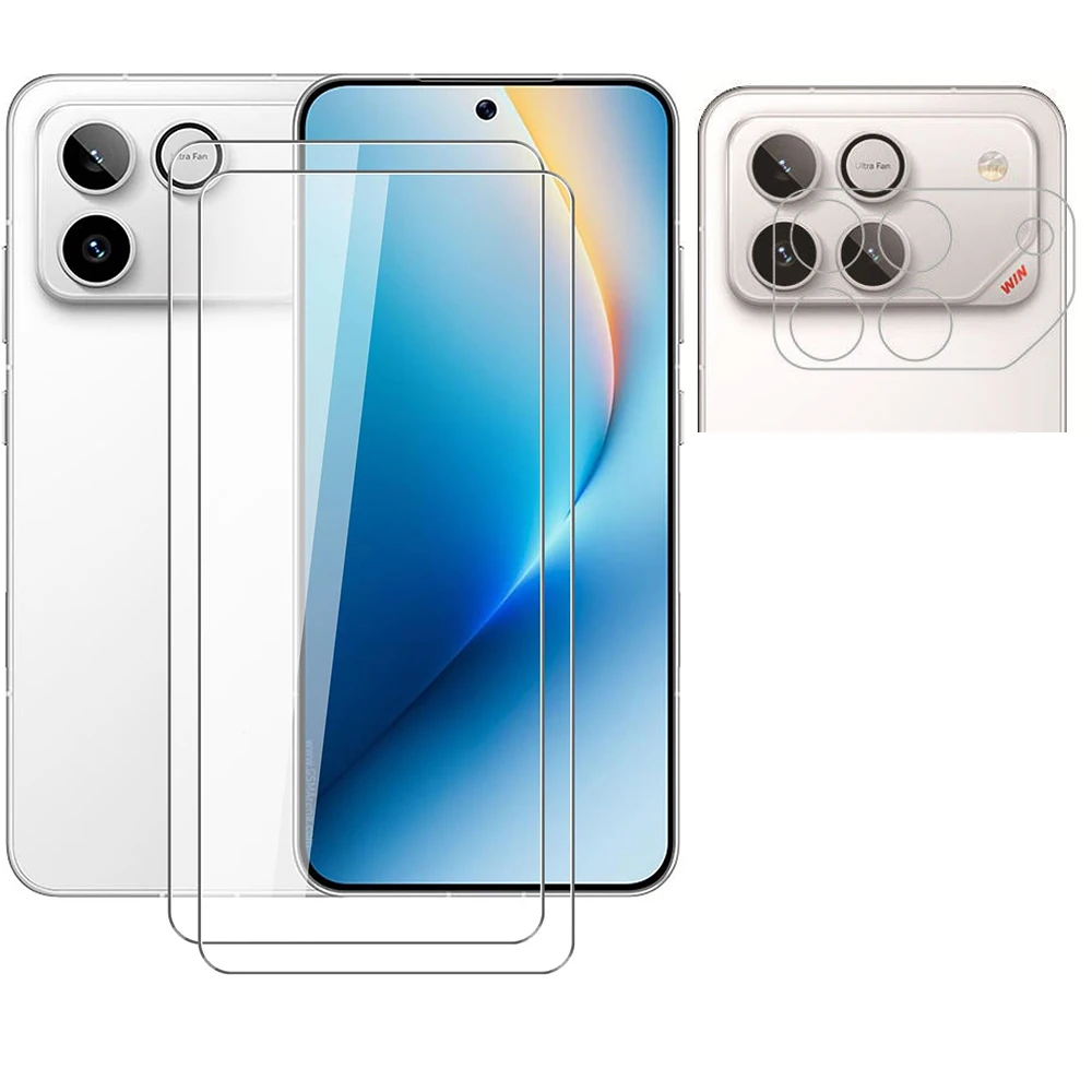 

Защитная пленка из закаленного стекла 2.5D 9H для экрана и камеры Honor WIN AAP-AN00 (поддержка ультразвукового сканера отпечатков пальцев)