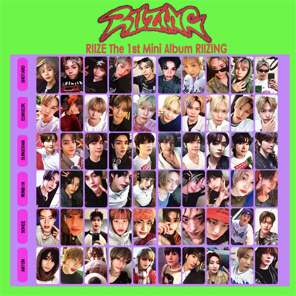 

10pcs/Set KPOP RIIZE Album RIIZING Personal Photocards Double Sides Printing Korean Style LOMO Card ANTON SUNGCHAN Collection