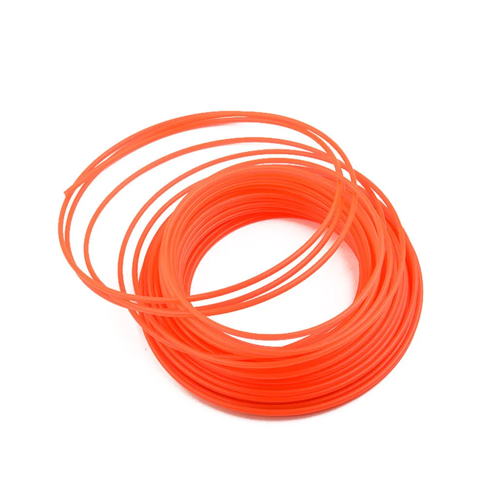 Linea per decespugliatore Linea per bobina Filo per decespugliatore in nylon 15mx2mm Linea per decespugliatore per tosaerba Accessori per elettroutensili da giardino di ricambio