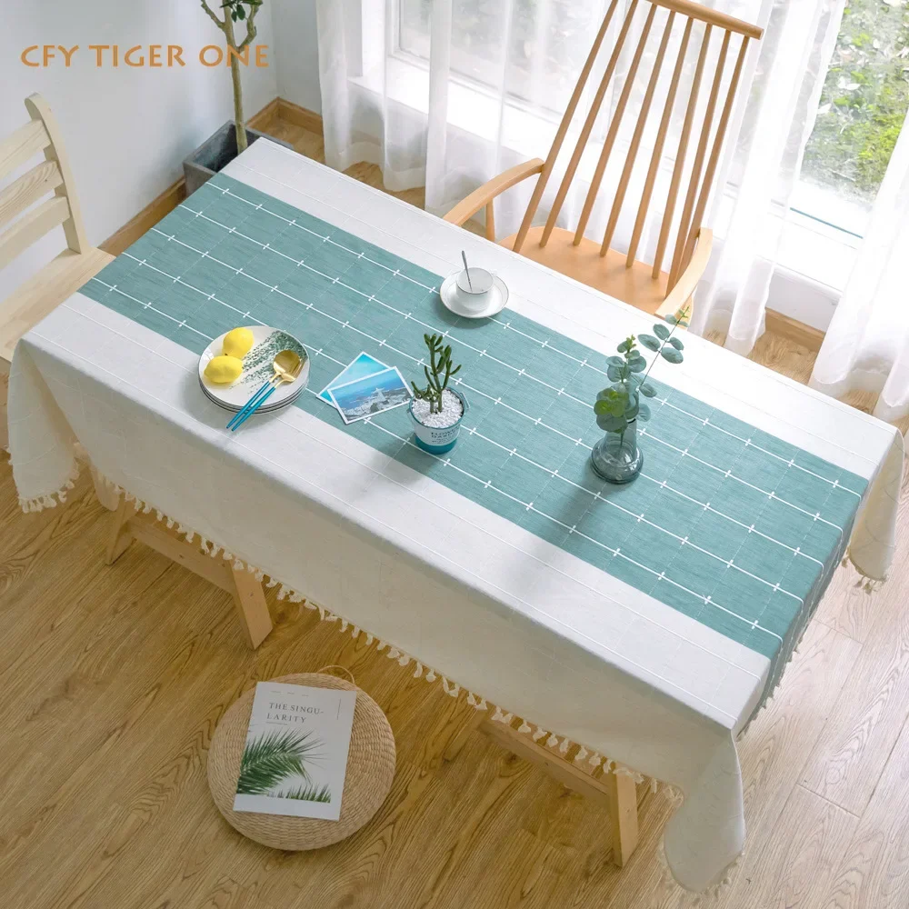 American Comes with A Table Flag Tablecloth Antifouling Rectangular Tablecloth Oil Resistant Coffee Table Mat Table Cover