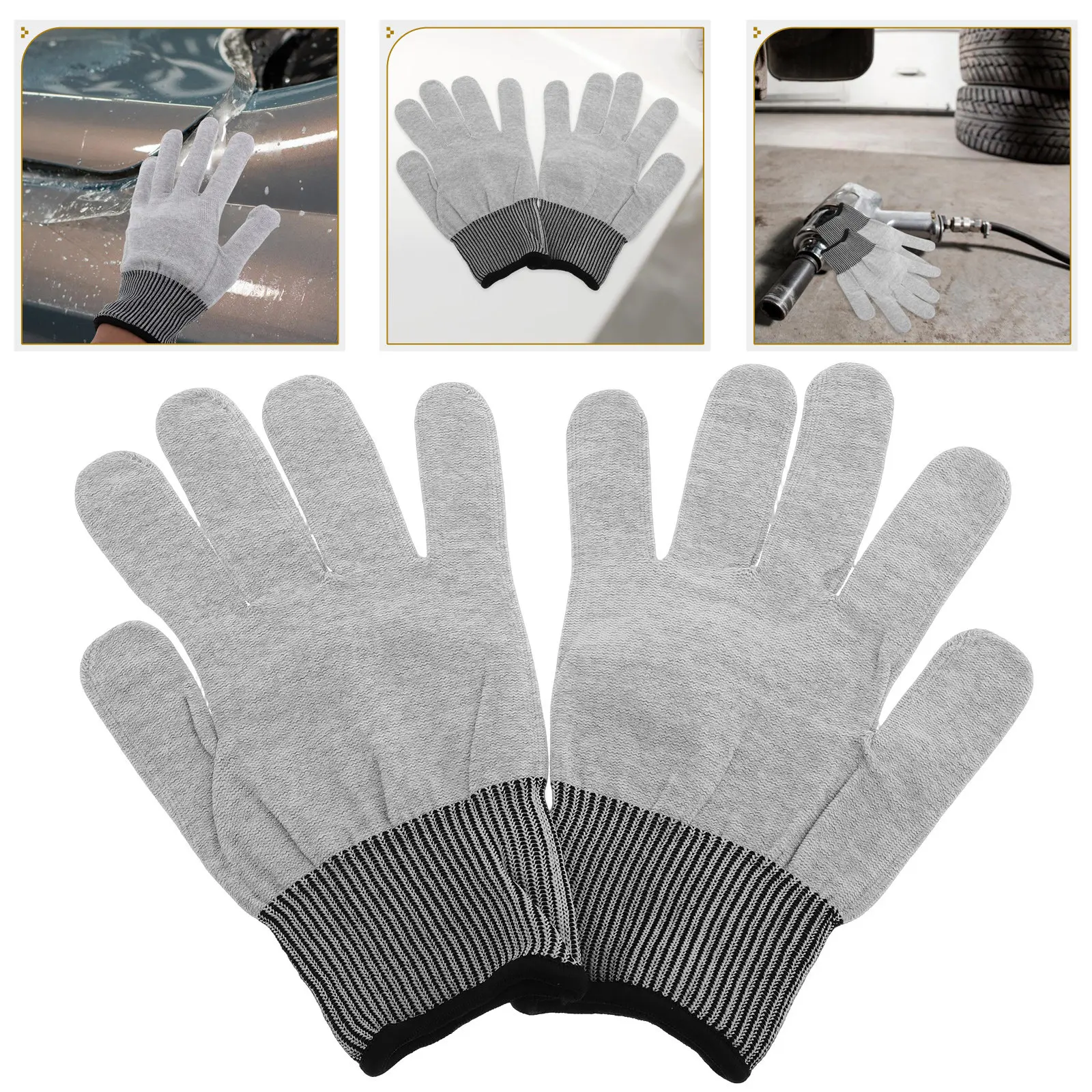 

1Pair Vinyl Wrap Gloves for Car Wrap and Color Change High Abrasion Resistance Snug Fit Curved Edge Comfort Washable Film