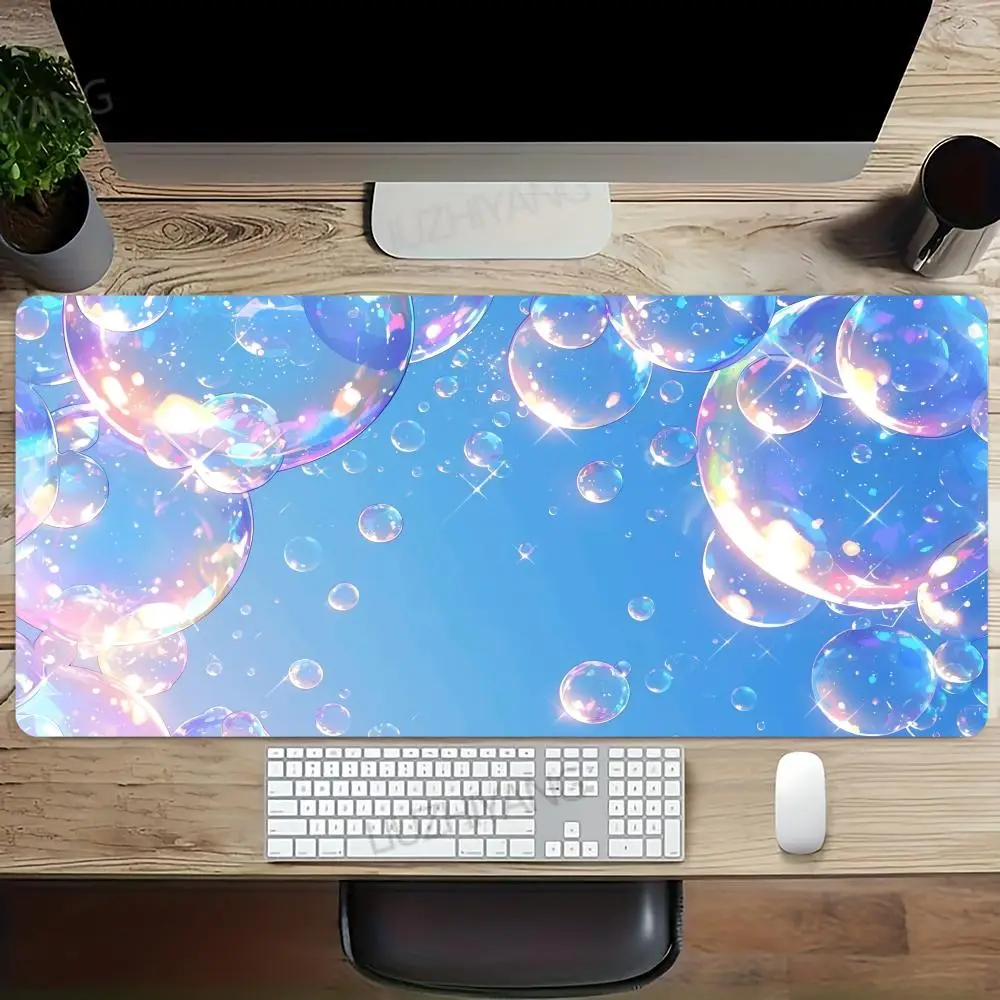 

Dream Bubble Mouse Pad XXL Computer Accessories Office Game Table Mats Anti-slip Gaming Keyboard Mousepads XL Desk Pads 40x90