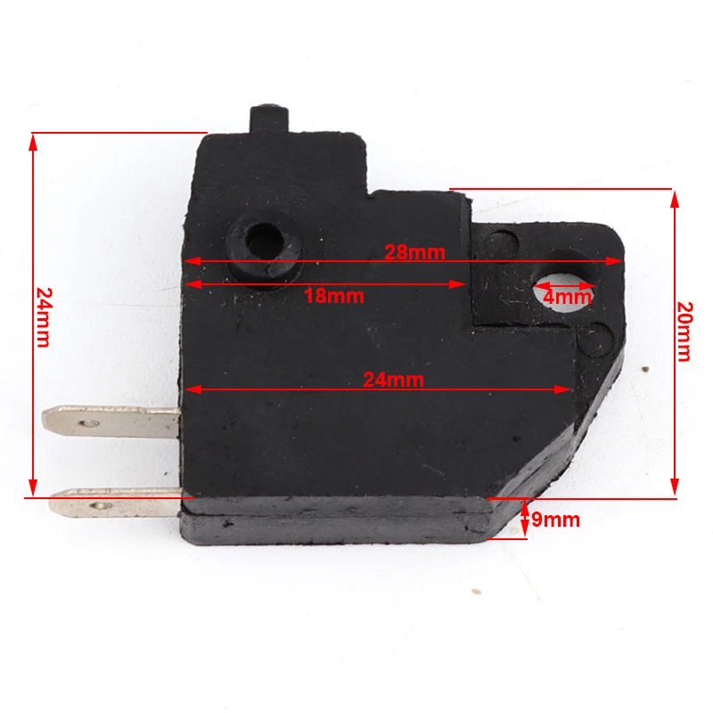 Motorcycle Universal Black Right/Left Front Brake Stop Light Switch For Honda Suzuki Kawasaki Most Models Accessories