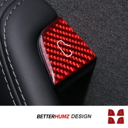 For Tesla 2019- Model 3 Highland 2024 Model Y Juniper Carbon Fiber Car Interior Door Switch Button Trim Stickers Accessories