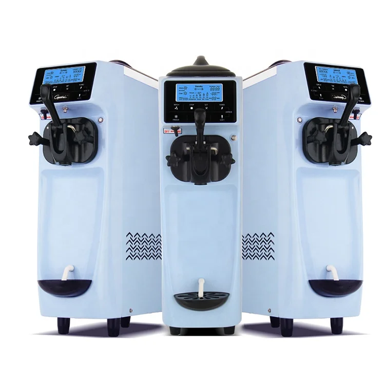 

Белый/синий/желтый/розовый настольный аппарат для мороженого Мини-оборудование для изготовления мягкого мороженого