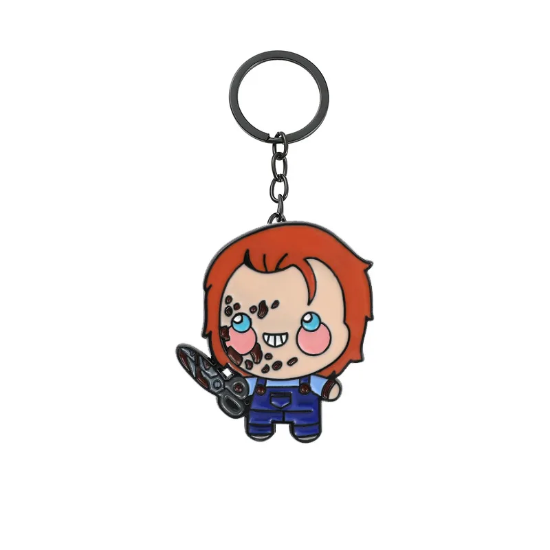 2024 Disney Halloween Hot selling Series Keychains, Film and Television Chainsaws, Scary Scream, Cartoon Character Keychains