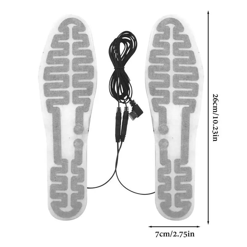 USB Heated Insole 10W Rechargeable Foot Warmer Film Foot Warmers Insoles Foot Warmer For Winters Outdoor Foot Warmer Electric