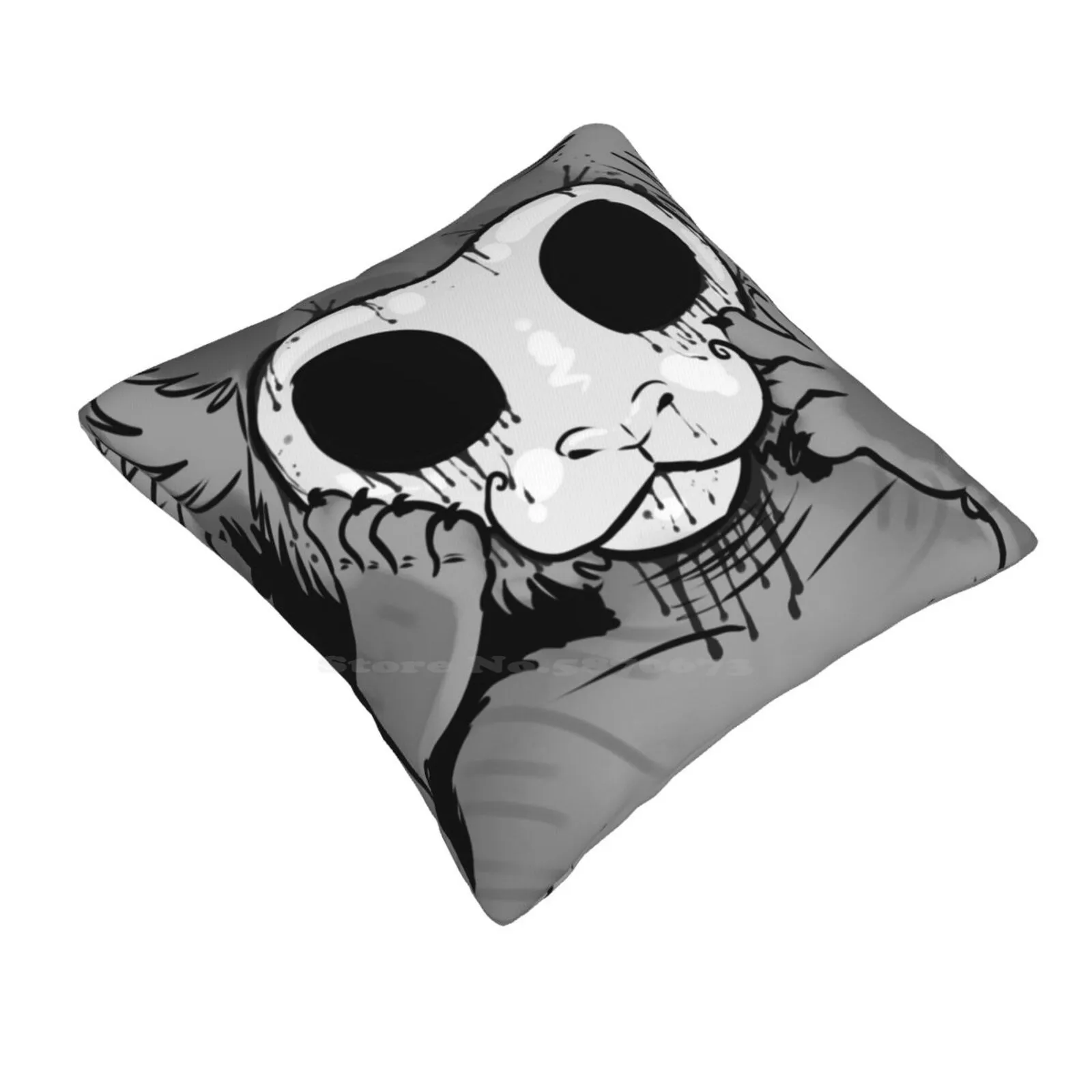 Behind The Mask Fashion Sofa Throw Pillow Cover Pillowcase Identity Anthropomorphic Furry Tiger Robot Android Doll Bleeding