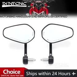 E9 For DUCATI STREETFIGHTER 2023 V4 V4S SP V2 1100 1098 848 Left Right Side Handlebar End Mirror Rotation Motorcycle Accessories