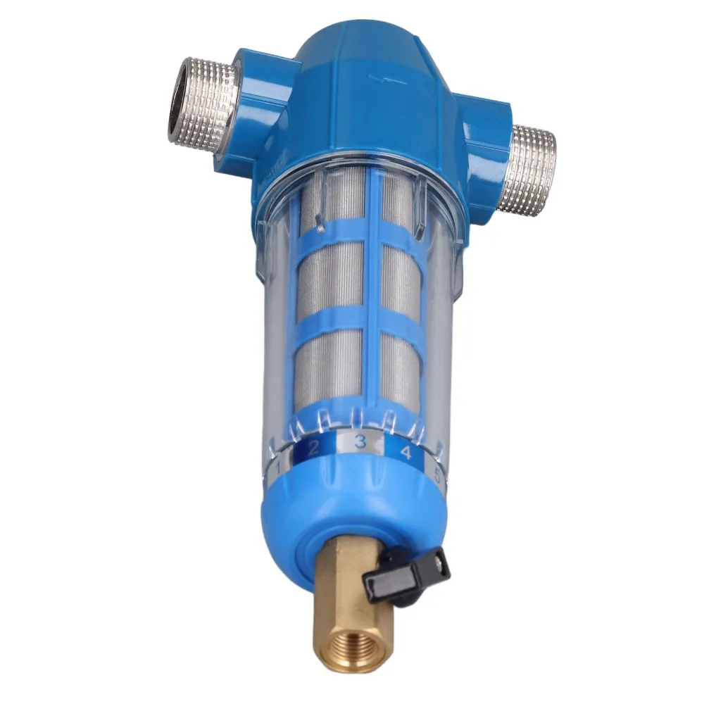 1 set of 3 G3/4 External Thread Backwash Water Filter Plastic Cover Rubber Sealing Ring Water Pipeline Filter