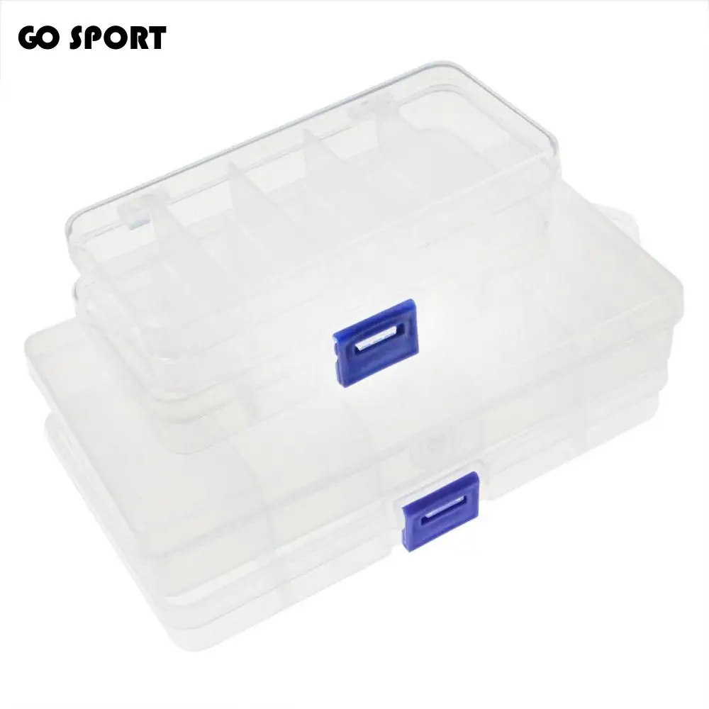 

Adjust Compartments Fish Accessory Box Transparent Good Sealing Effect Fishing Tackle Boxes Easy To Use Thickened