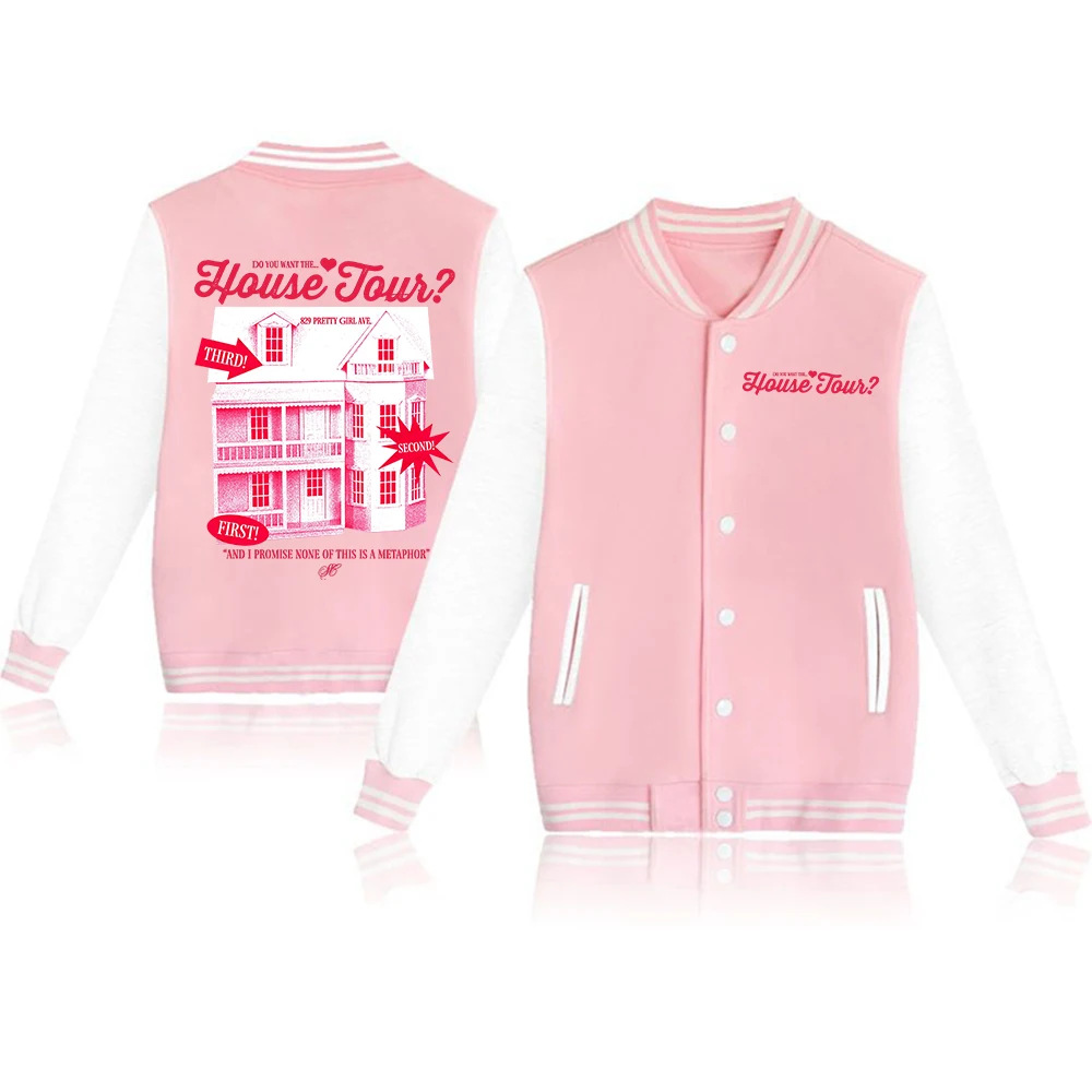 سترة بغطاء للرأس لزي البيسبول من سابرينا كاربنتر هاوس تور، سترة هاراجوكو بأكمام طويلة، هدية للمروحة #2