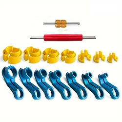 Fuel Line Disconnect Removal Tool Set,1/4 5/16 3/8 1/2 5/8 3/4 7/8 Inch Master Quick Disconnect Tool Kit For Auto Repair Tools