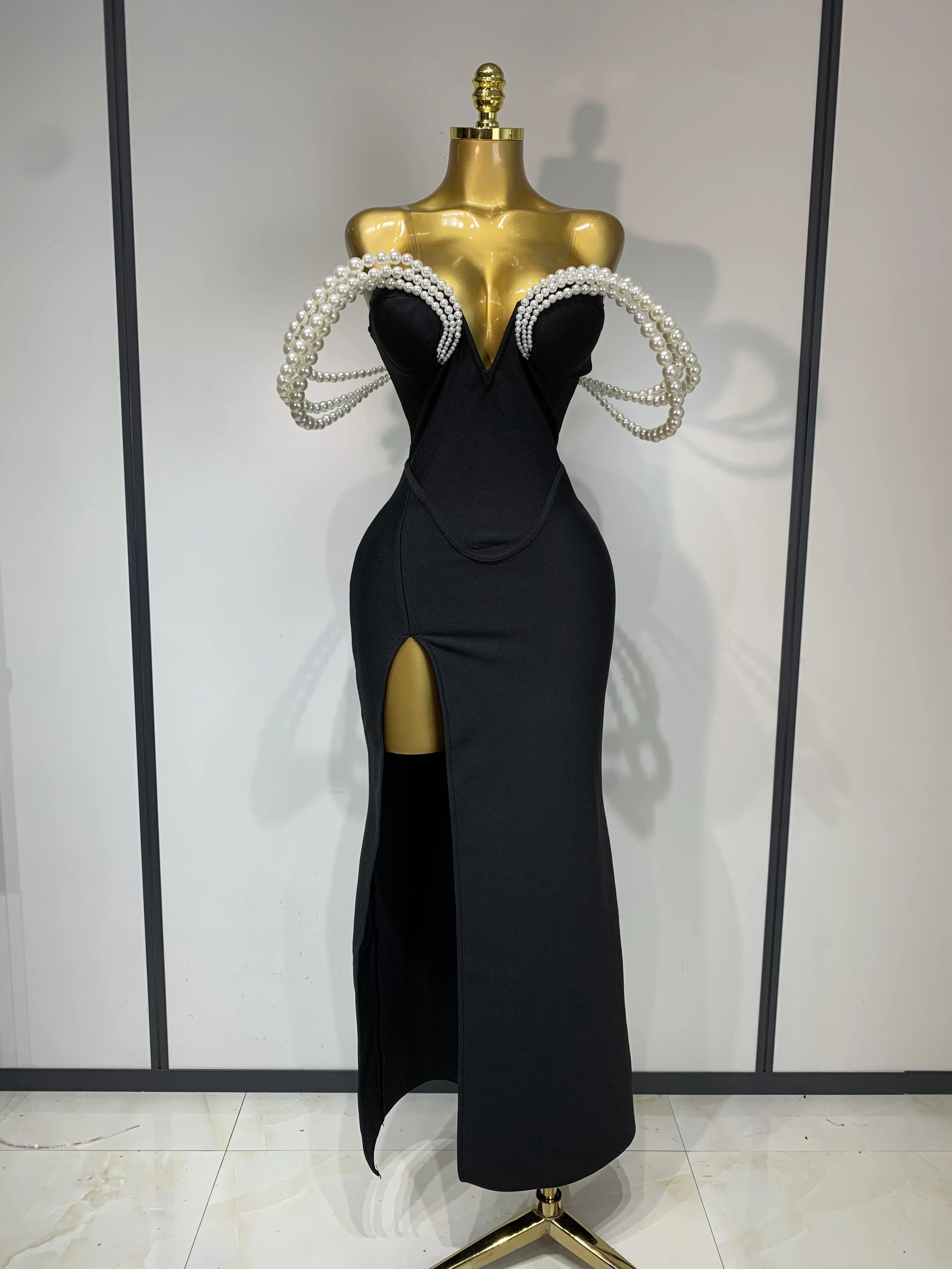 extra long maxi dress Women's Evening Deep V-Neck Backless Halter Ruched Draped Elegant Club Party Dress Gown Outfits Black : Clothing, Shoes & Jewelry (And yes Maxi Dresses | Formal, Evening