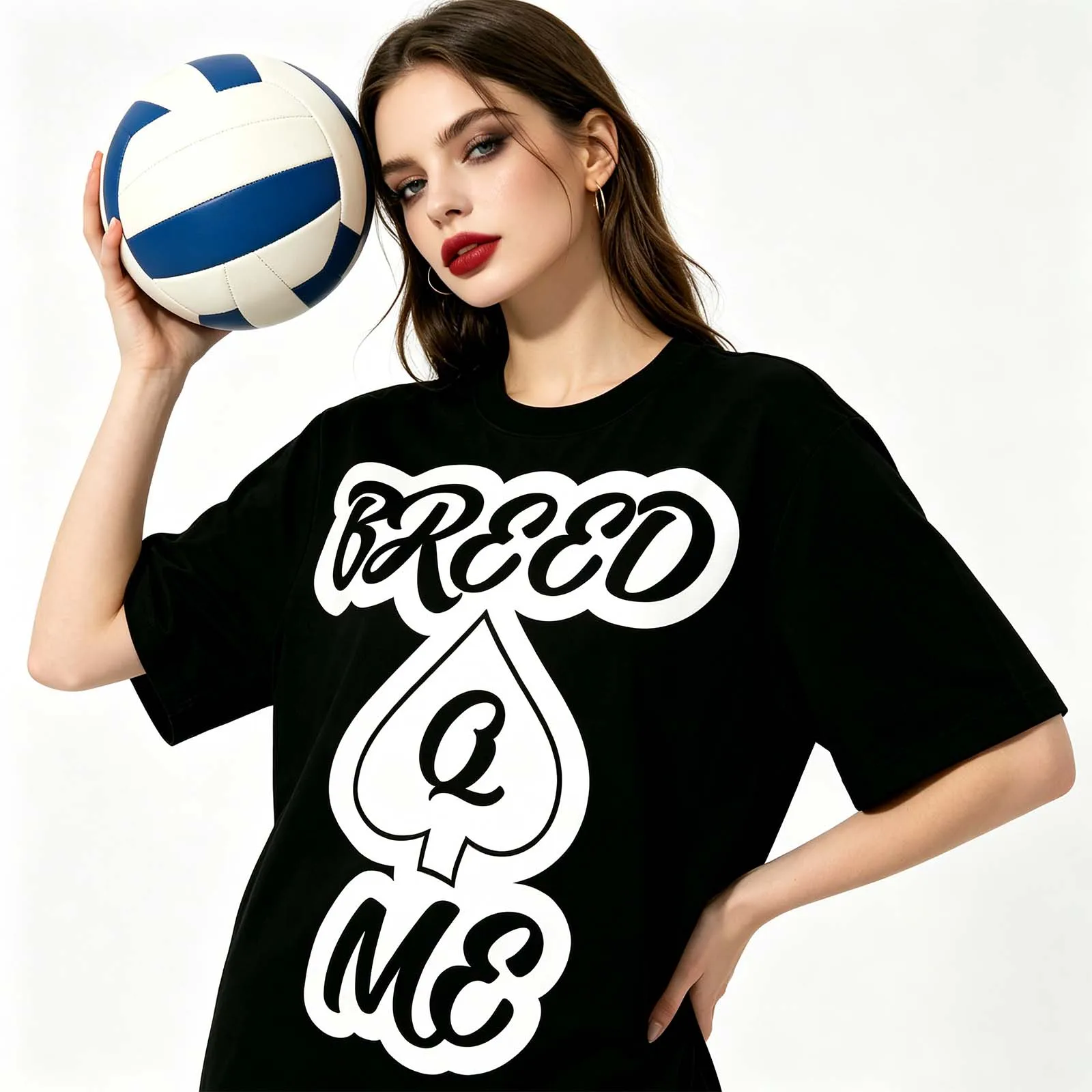 Sexy Hotwife Black Queen of Spades Graphic Tshirt QOS Top Wife Gift Adult Humor Fun Flirtation Style Naughty Streetwear
