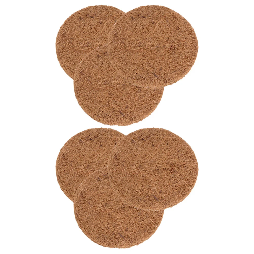 6 Pcs Pigeon Nest with Brown Cushion Coconut Fiber Bird Nesting Pads Eggs Supplies Coir Premium Mats