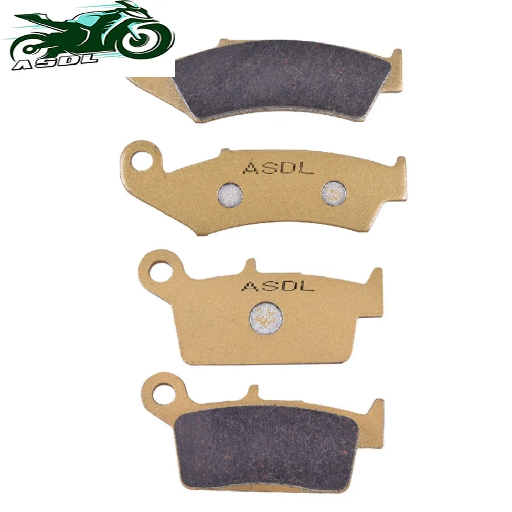 Front Rear Brake Pads for KAWASAKI KX 125 1995-2008 KLX 250 1998-2007 KX 250 1995-2008 KLX 400 R KX 500 E8-E16 1996-2004