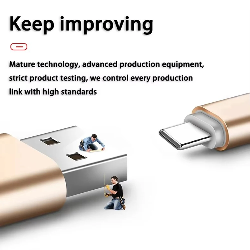 USB A To Type C Cable Date Sync Fast Charging Nylon Braided Wire Charger Cable For Samsung Huawei Android USB C Mobile Phone 1M