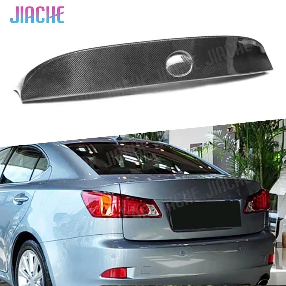 

JIACHE Carbon Fiber For Lexus IS300 IS250 2005-2012 Rear Trunk Boot Duck Spoiler Back Wing Rear Spoiler Wing Body Kits