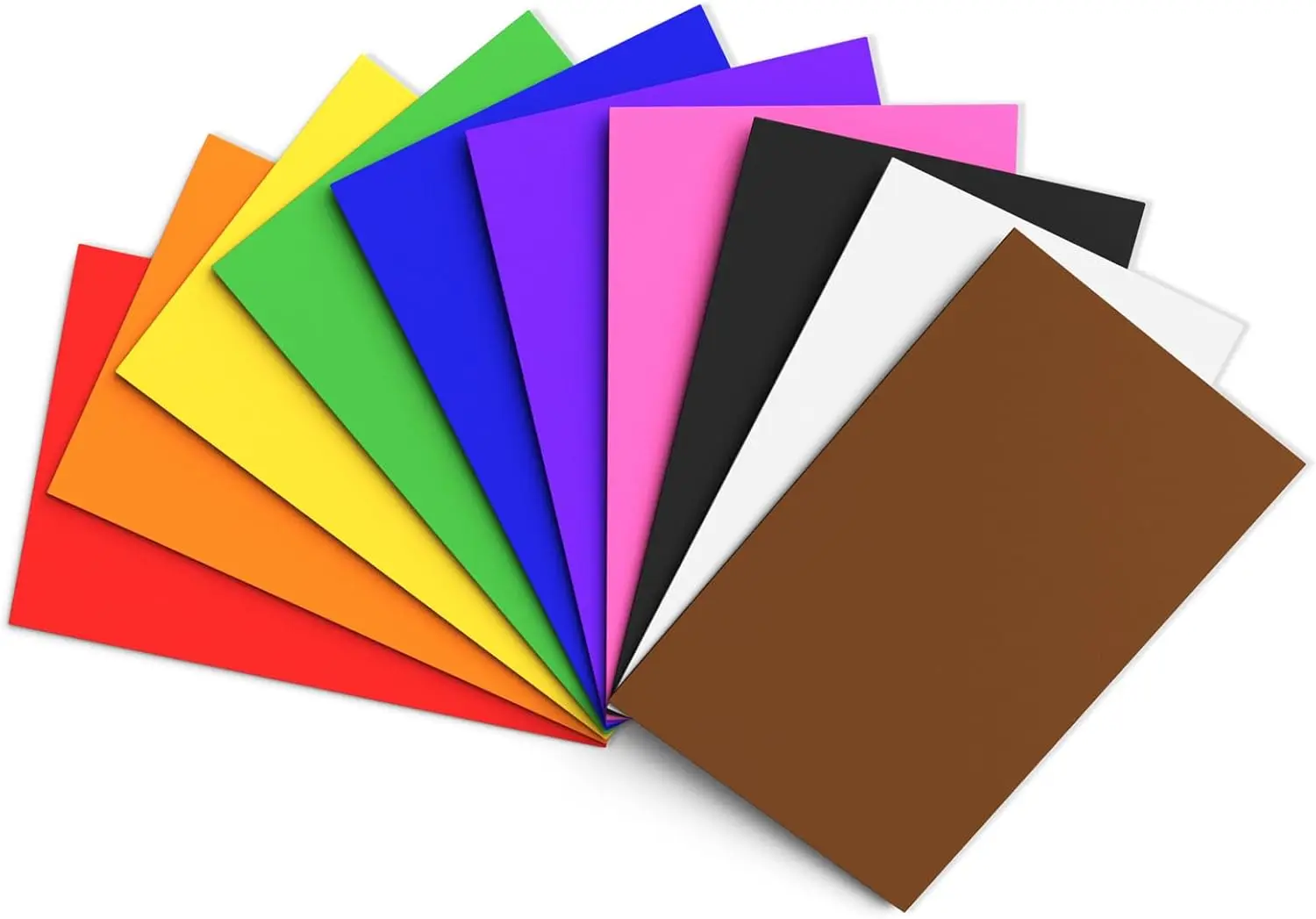 

10 Color Craft Foam Sheets 8.5x5.5in for DIY Projects Scrapbooking Cosplay