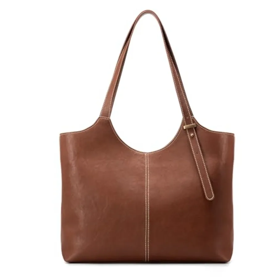 

Genuine Leather Tote Bags for Women Real Leather Shoulder Handbags Satchel Purses with Adjustable Strap