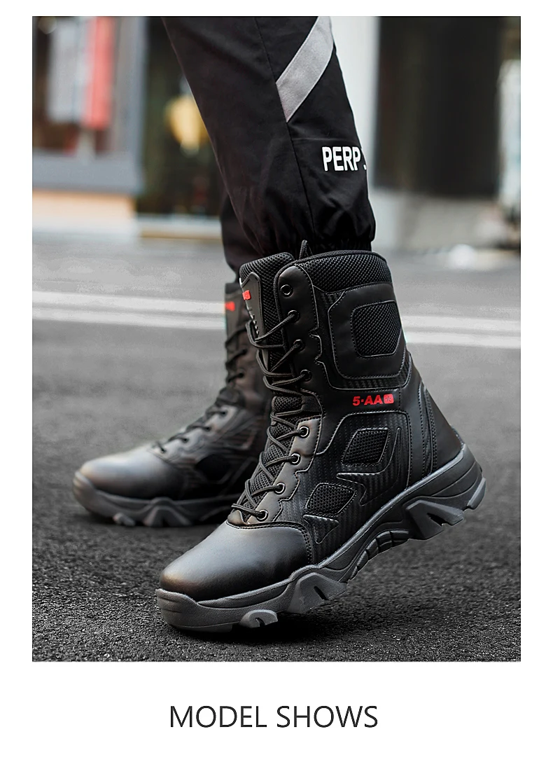 Herren-Taktikstiefel, Outdoor-Damen-Armee-Schuhe, Wüstenstiefel, Training, Unisex, ultraleicht, Militär, Sicherheit, schnelle Reaktion, Herren-Camping – Detail 13