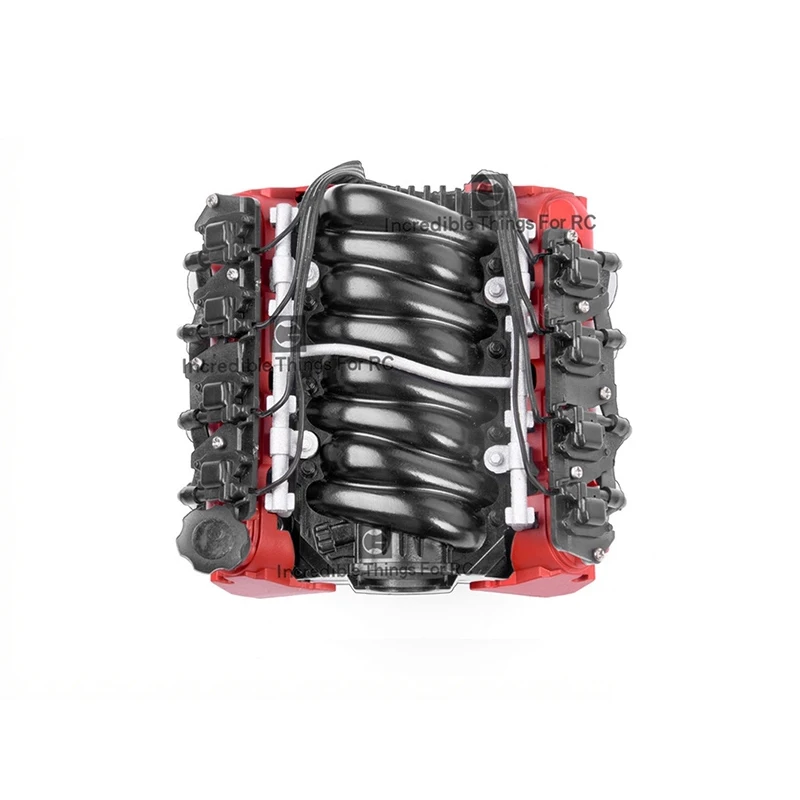GRC LS7 V8 simulated engine radiator motor cooling fan applied to 1/10 RC covered car Trx-4 Trx-6 scx10 90046 modification part