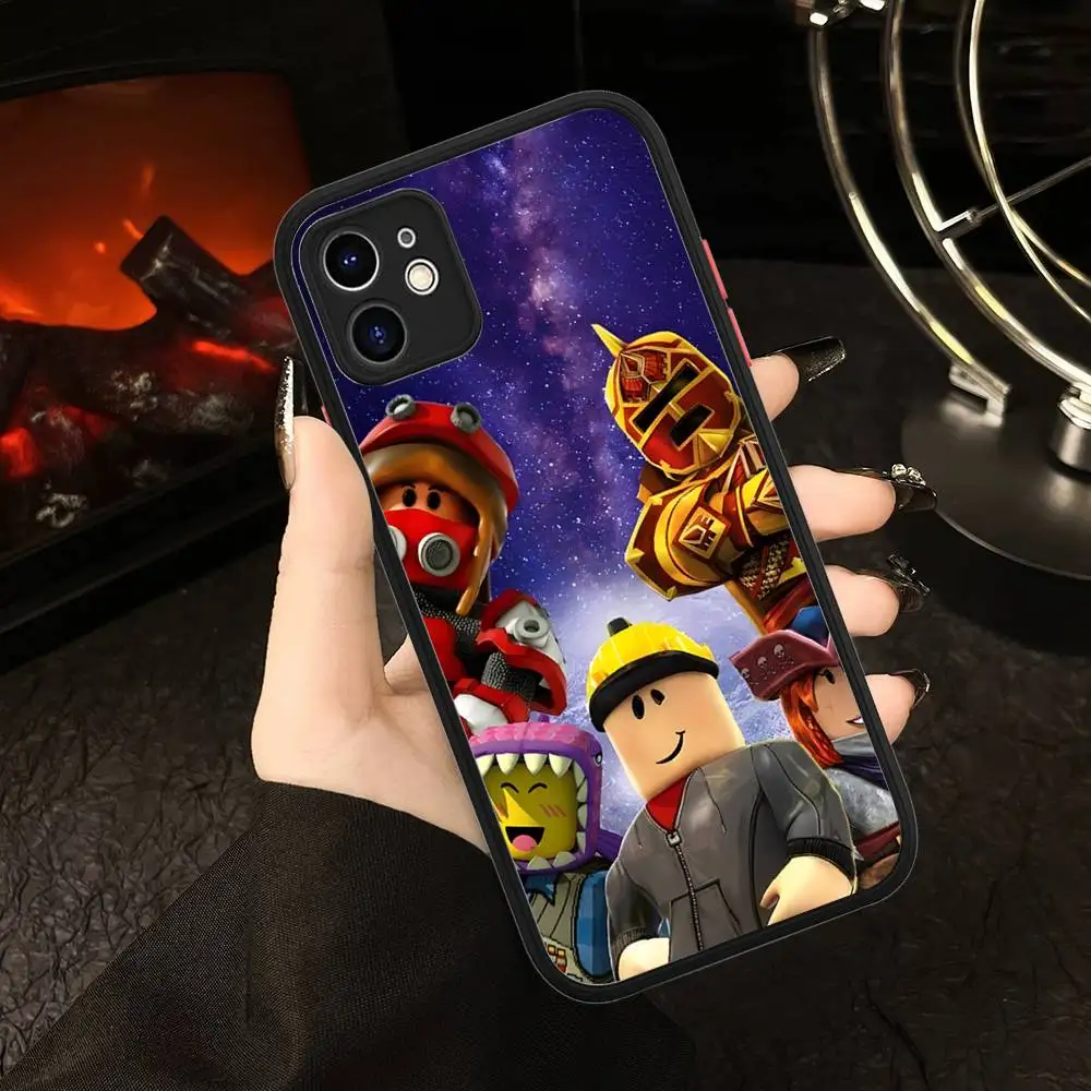 EZ27 R-Robloxs Phone Case For IPhone 16e 16 15 14 13 12 11 Pro Max X XS MAX  Plus Spuerstar Matte Cover - AliExpress 202192403