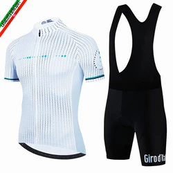 Tour Of Italy Cycling Jersey Set Short Sleeve for Men Anti-UV Bike Cycling Jersey Set Bicycle Pro Team Summer Cycling Clothing