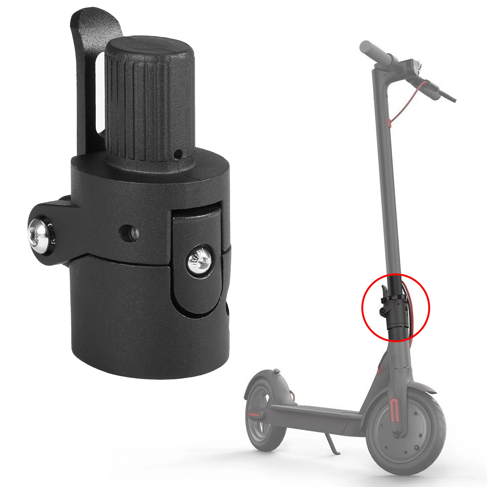 Folding Pole Base Solid Metal Foldable Pole Base Replacement For Xiaomi M365 Electric Scooter Screw Accessory