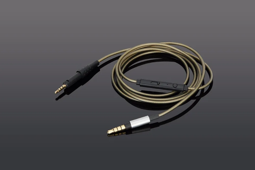 Zamiennik Upgrade posrebrzany kabel Audio z mikrofonem do austriackiego Audio Hi-X15 Hi-X65 Hi-X50 X55 słuchawki